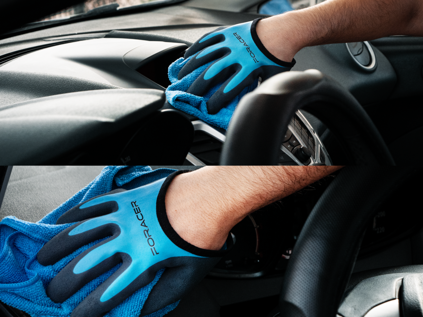 Foracer - Guantes para limpiar el coche